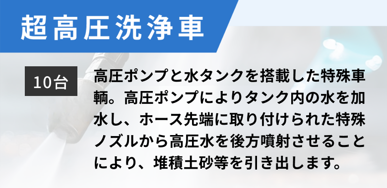 超高圧洗浄車